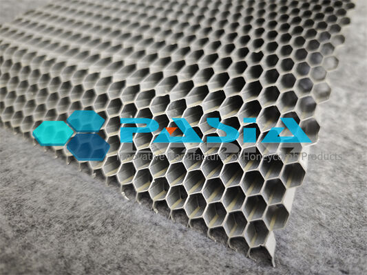 High Specific Surface Area Angled Aluminum Honeycomb Core For Air Purification サプライヤー